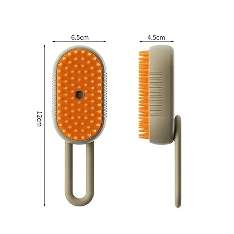 Steamy Pet Brush Electric Spray Rechargeable