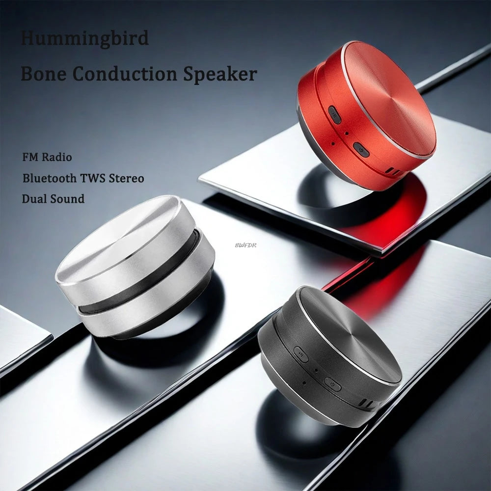 Bluetooth Mini Bone Conduction Portable Wireless Speaker Stereo Bass Sound