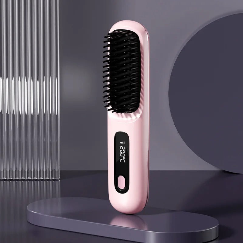 Wireless Hair Straightening Brush