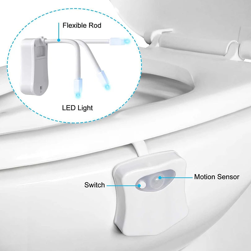 PIR Motion Sensor Toilet Night Light