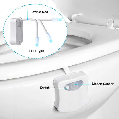 PIR Motion Sensor Toilet Night Light