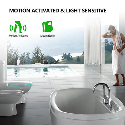 PIR Motion Sensor Toilet Night Light