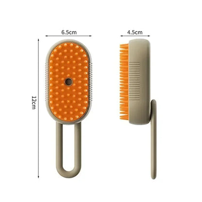 Steamy Pet Brush Electric Spray Rechargeable