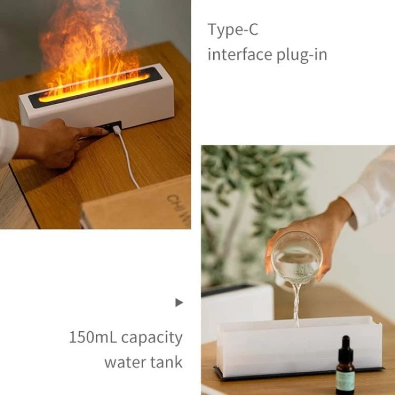 Flame Aroma Diffuser Air Humidifier