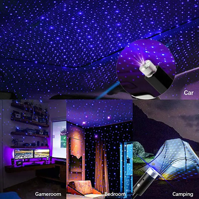 LED Car Roof Star Night Light Projector